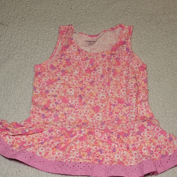 Cherokee Other - Cherokee Pink and White Floral Tank Top